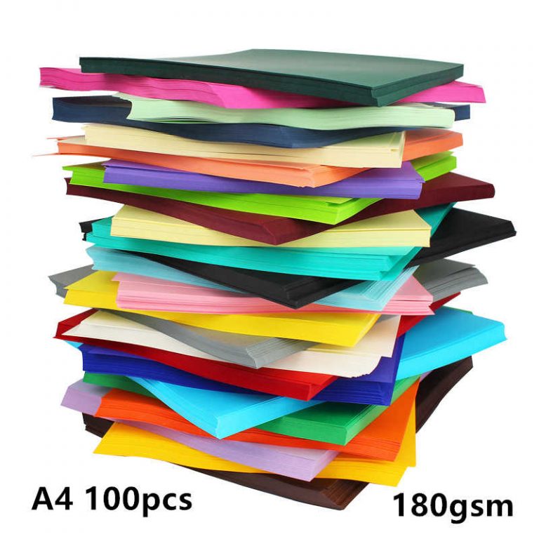 A4 Hard Paper, A4 Colorful Craft Paper School StationeryDoha Stationery