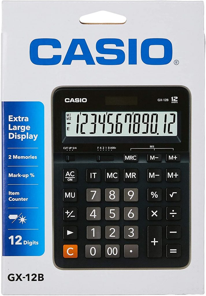 Calculator Casio GX12BSchool Products Doha Doha Stationery