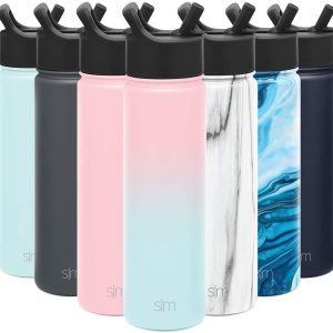 water bottle, Water bottles supplier in Doha,Water Bottle with Straw Lid Reusable Wide Mouth Stainless Steel Flask Thermos