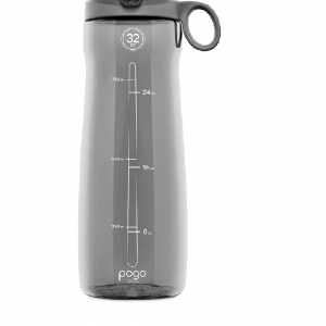 water bottle, Pogo BPA-Free Plastic Water Bottle with Chug Lid